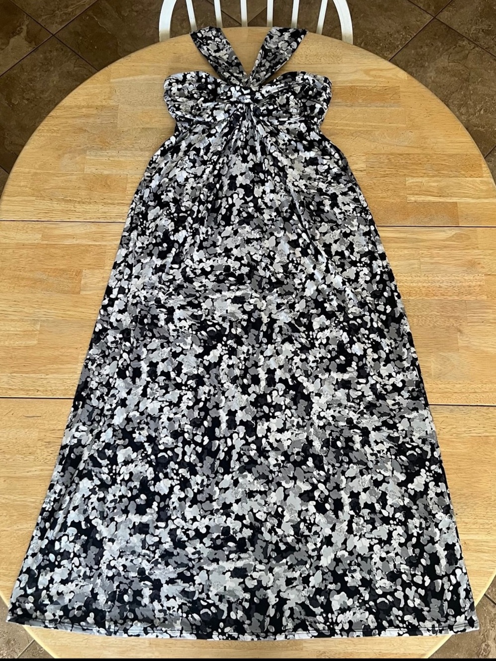 Soma Faye Bandeau Bra Halter Maxi Dress ~ M